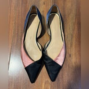 Zara Black and Pink Women's Flats